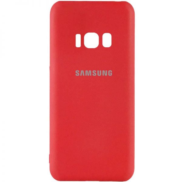 Оригинальный чехол Silicone Cover My Color (A) с микрофиброй и защитой камеры для Samsung G955 Galaxy S8 Plus – Красный / Red