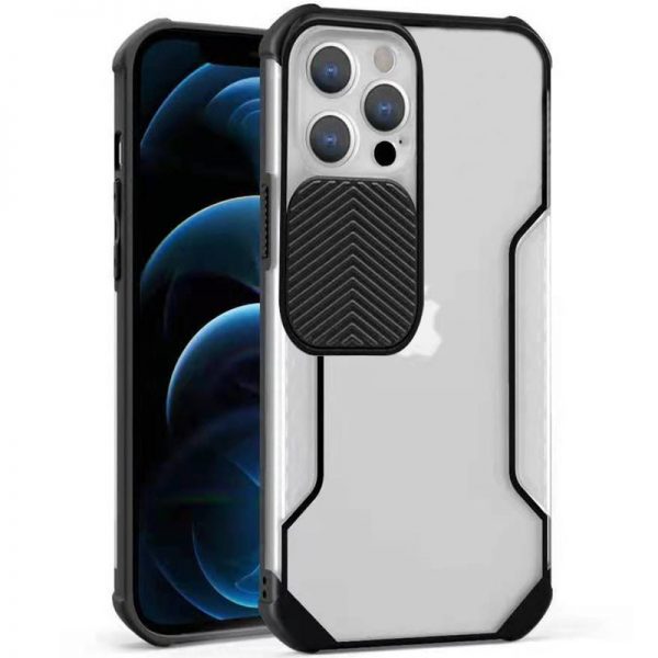 Чехол Camshield Matte Ease TPU со шторкой для камеры для Iphone 13 Pro Max – Черный