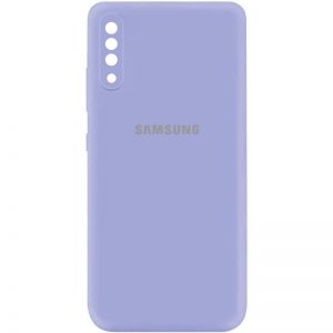 Оригинальный чехол Silicone Cover My Color (A) с микрофиброй и защитой камеры для Samsung Galaxy A50 (A505F) / A50s / A30s – Сиреневый / Dasheen