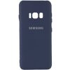 Оригинальный чехол Silicone Cover My Color (A) с микрофиброй и защитой камеры для Samsung G955 Galaxy S8 Plus – Синий / Midnight blue