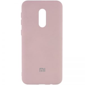 Оригинальный чехол Silicone Cover My Color (A) с микрофиброй для Xiaomi Redmi Note 4X / Note 4 (Snapdragon) – Розовый / Pink Sand