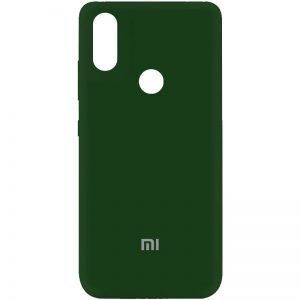 Оригинальный чехол Silicone Cover My Color (A) с микрофиброй для Xiaomi Redmi Note 5 Pro / Note 5 (Dual Camera) – Зеленый / Dark green