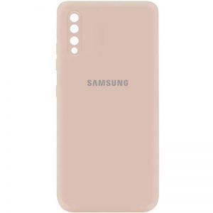 Оригинальный чехол Silicone Cover My Color (A) с микрофиброй и защитой камеры для Samsung Galaxy A50 (A505F) / A50s / A30s – Розовый / Pink Sand