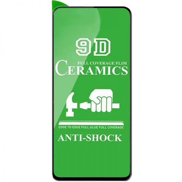 Защитная пленка Ceramics 9D для Xiaomi Redmi Note 10 / Note 10 5G / Note 10s / Poco M5s – Black