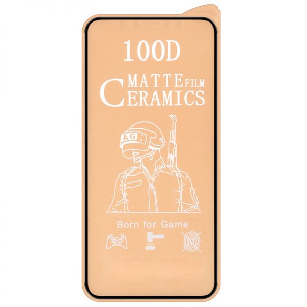 Защитная пленка Ceramics Matte 9D для iPhone 14 / 13 / 13 Pro – Black