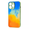 Чохол TPU+Glass Bright NoLogo для IPhone 13 Pro Blue / yellow