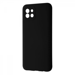 Чехол Silicone Case WAVE Full с микрофиброй для Samsung Galaxy A03 – Black