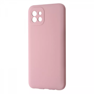 Чехол Silicone Case WAVE Full с микрофиброй для Samsung Galaxy A03 – Pink sand