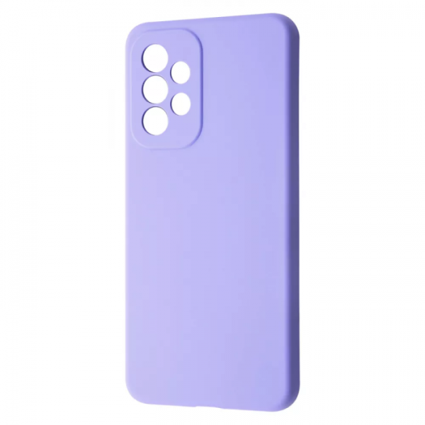 Чехол Silicone Case WAVE Full с микрофиброй для Samsung Galaxy A33 5G – Light purple