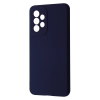 Чехол Silicone Case WAVE Full с микрофиброй для Samsung Galaxy A33 5G – Midnight blue