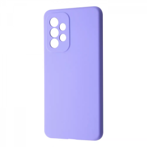 Чехол Silicone Case WAVE Full с микрофиброй для Samsung Galaxy A53 – Light purple
