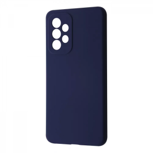 Чехол Silicone Case WAVE Full с микрофиброй для Samsung Galaxy A53 – Midnight blue