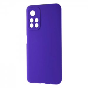 Чехол Silicone Case WAVE Full с микрофиброй для Xiaomi Poco M4 Pro 5G / Redmi Note 11 5G / Note 11T 5G – Dark purple