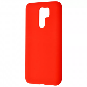 Чехол Silicone Case WAVE Full с микрофиброй для Xiaomi Redmi 9 – Red