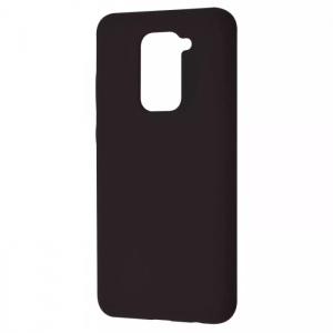 Чехол Silicone Case WAVE Full с микрофиброй для Xiaomi Redmi Note 9 – Black