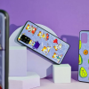 TPU+PC чехол Wave Majesty для Xiaomi Redmi 10 – Happy dog / light purple 124358