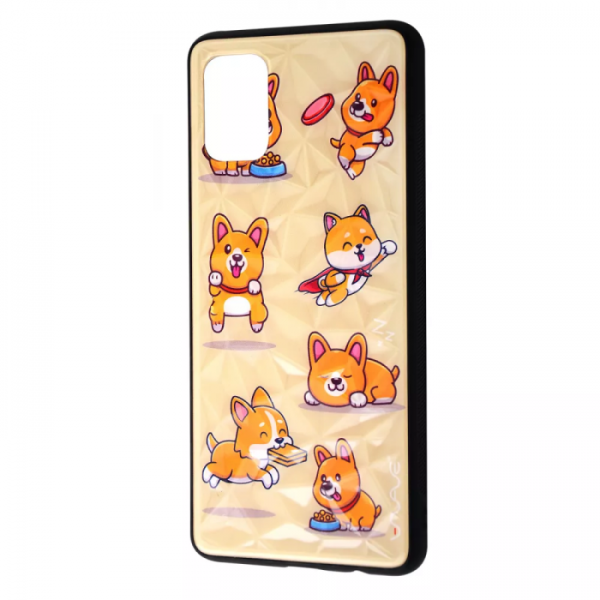 Чохол Wave Majesty для Samsung Galaxy A71 Funny corgi / pink sand