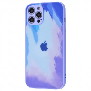 TPU+Glass чехол Bright Colors Case для Iphone 12 Pro – Violet