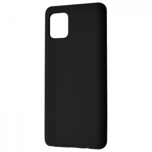 Чехол Silicone Case WAVE Full с микрофиброй для Samsung Galaxy Note 10 Lite – Black