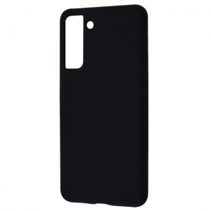 Чехол Silicone Case WAVE Full с микрофиброй для Samsung Galaxy S21 – Black