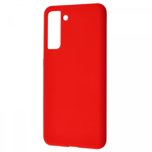 Чехол Silicone Case WAVE Full с микрофиброй для Samsung Galaxy S21 – Red