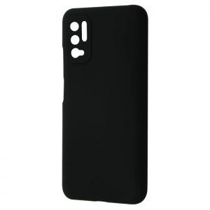 Чехол Silicone Case WAVE Full с микрофиброй для  Xiaomi Redmi Note 10 5G / Poco M3 Pro – Black