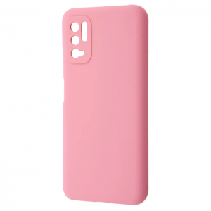 Чехол Silicone Case WAVE Full с микрофиброй для Xiaomi Redmi Note 10 5G / Poco M3 Pro – Light pink