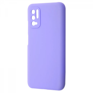 Чехол Silicone Case WAVE Full с микрофиброй для Xiaomi Redmi Note 10 5G / Poco M3 Pro – Light purple