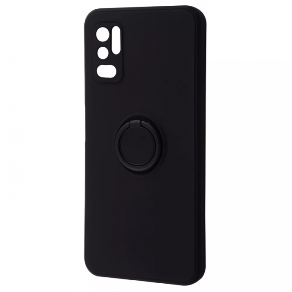 Чохол WAVE Light Color Magnet Ring для Xiaomi Redmi Note 10 5G / Poco M3 Pro Black