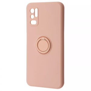 Чехол WAVE Light Color Ring c креплением под магнитный держатель для Xiaomi Redmi Note 10 5G / Poco M3 Pro – Pink sand