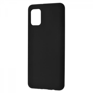 Чехол Silicone Case WAVE Full с микрофиброй для Samsung Galaxy A31 – Black
