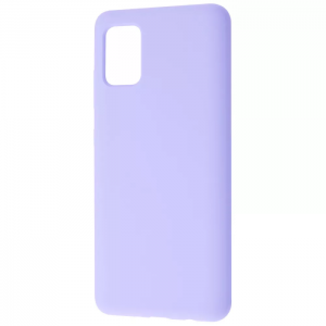 Чехол Silicone Case WAVE Full с микрофиброй для Samsung Galaxy A71 – Light purple