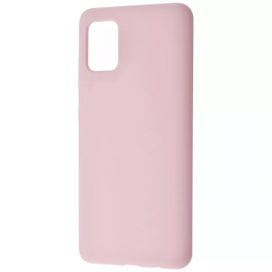 Чехол Silicone Case WAVE Full с микрофиброй для Samsung Galaxy A71 – Pink sand