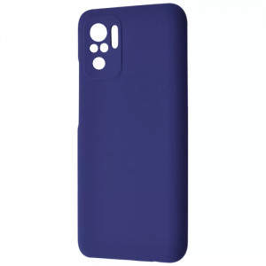 Чехол Silicone Case WAVE Full с микрофиброй для Xiaomi Redmi Note 10 / Note 10s / Poco M5s – Midnight blue