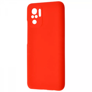 Чехол Silicone Case WAVE Full с микрофиброй для Xiaomi Redmi Note 10 / Note 10s / Poco M5s – Red