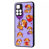 TPU+PC чехол Wave Majesty для Xiaomi Poco M4 Pro 5G / Redmi Note 11 5G / Note 11T 5G – Happy dog / light purple