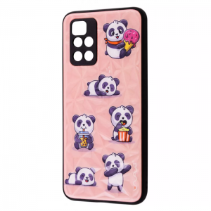 TPU+PC чехол Wave Majesty для Xiaomi Redmi 10 – Baby panda / light pink