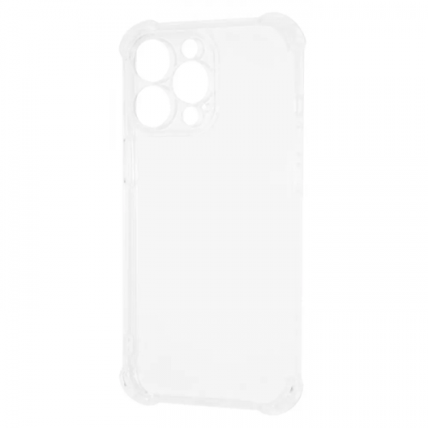 Прозрачный силиконовый TPU чехол с усиленными углами для iPhone 13 Pro – Clear