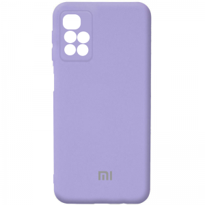 Чехол Silicone Case WAVE Full с микрофиброй для Xiaomi Redmi 10 – Light purple