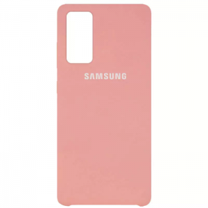 Оригинальный чехол Silicone Cover 360 с микрофиброй для Samsung Galaxy S20 FE – Pink