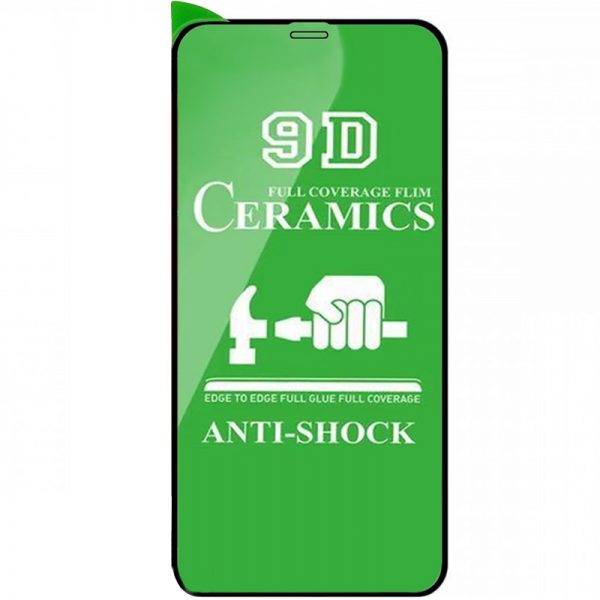Защитная пленка Ceramics 9D для iPhone 12 / 12 Pro – Black