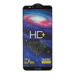 Защитное стекло 3D (5D) Perfect Glass HD+ на весь экран для Huawei P Smart — Black
