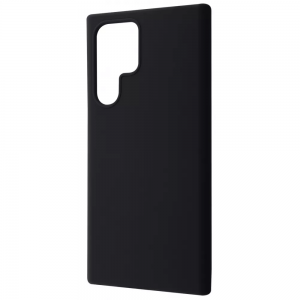 Чехол Silicone Case WAVE Full с микрофиброй для Samsung Galaxy S22 Ultra – Black