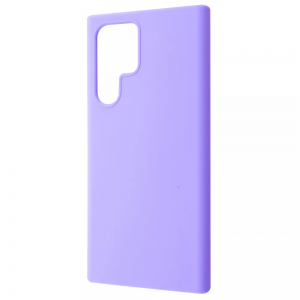 Чехол Silicone Case WAVE Full с микрофиброй для Samsung Galaxy S22 Ultra – Light purple