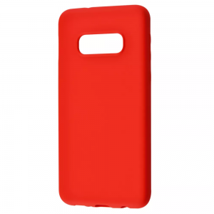 Чехол Silicone Case WAVE Full с микрофиброй для Samsung Galaxy S10е – Red