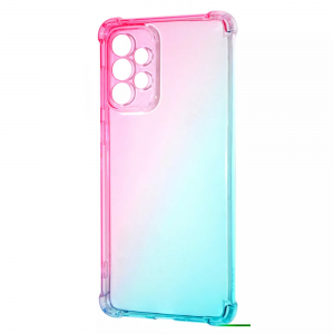 Чехол TPU Wave Shine с усиленными углами для Samsung Galaxy A73 – Pink/Turquoise