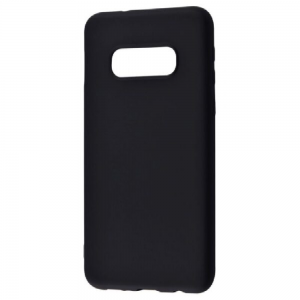 Чехол Silicone Case WAVE Full с микрофиброй для Samsung Galaxy S10е – Black