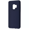 Чехол Silicone Case WAVE Full с микрофиброй для Samsung Galaxy S9 – Midnight blue