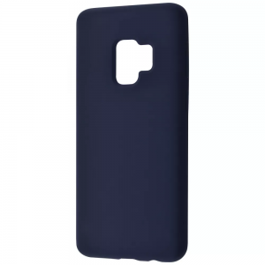 Чехол Silicone Case WAVE Full с микрофиброй для Samsung Galaxy S9 – Midnight blue