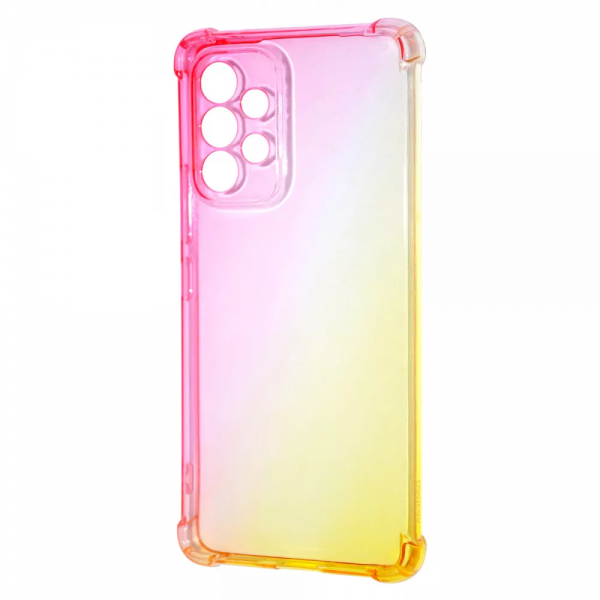 Чехол TPU Wave Shine с усиленными углами для Samsung Galaxy A53 5G – Pink/Yellow